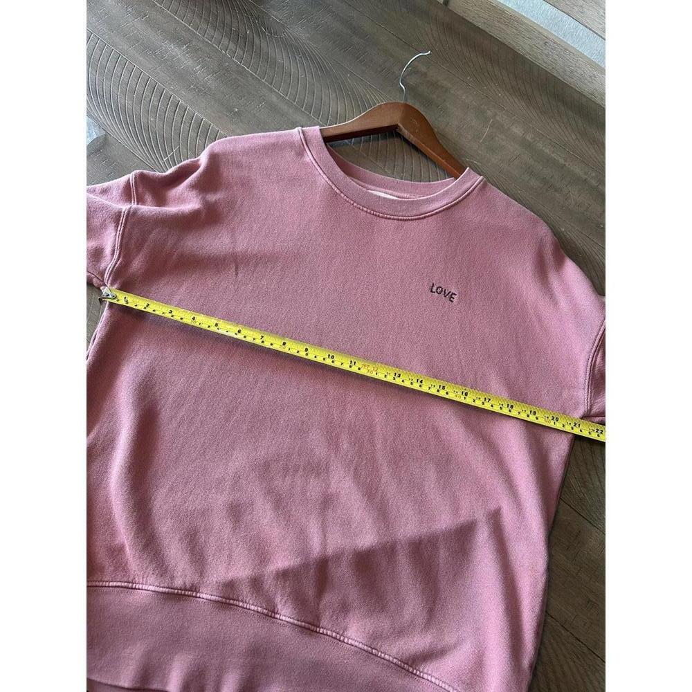 Sundry for Evereve Mauve “Love” Crew Neck Pullover w/ Side Zipper size XS/S (0)​ - Picture 9 of 11